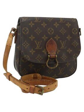 Authentic LOUIS VUITTON Monogram Saint Cloud MM Shoulder Bag M51243 LV
